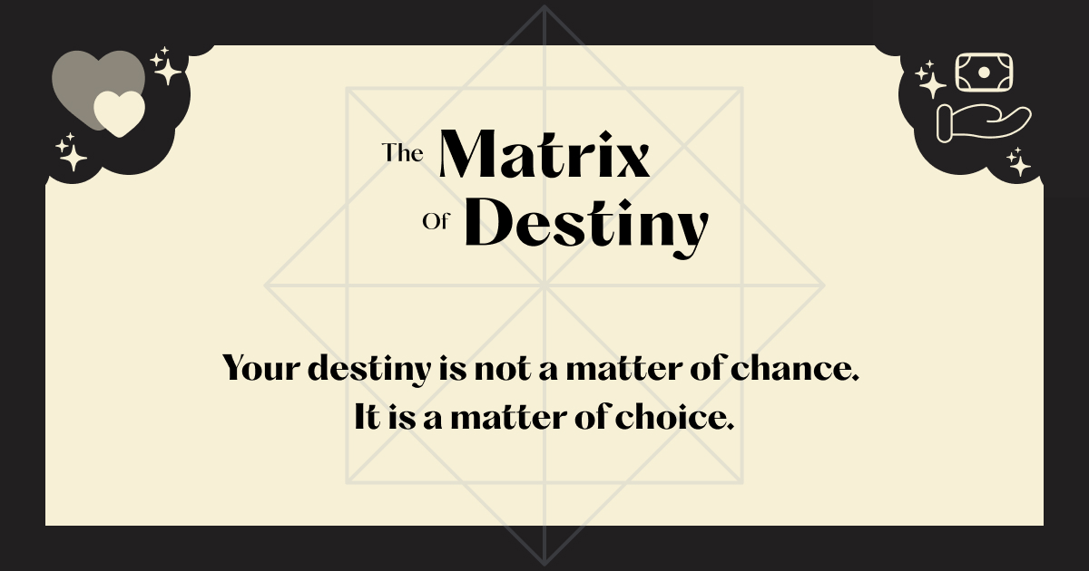 4 destiny matrix money